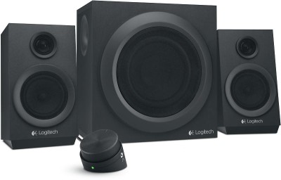 Logitech Z333, 2.1 stereo, 24W + 2x8W RMS - Svart