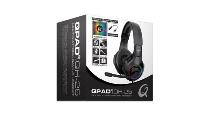 QPAD QH25 RGB Stereo and 7.1 USB Gaming Headset, 3,5mm/USB#3