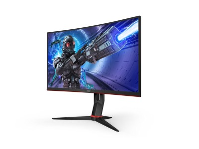 27" AOC C27G2ZU/BK, Curved VA 1920x1080, 0,5 ms, 240Hz FreeSync, höjdjusterbar, 2xHDMI/DP, högtalare, USB-hubb#2