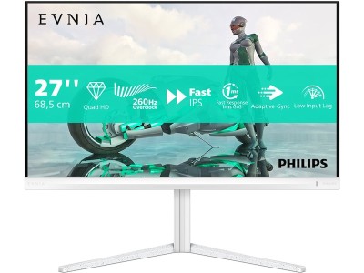 27" IPS Evnia Gamingskärm 27M2N3501PA 2560x1440, 1ms, 260Hz, Pivot - Vit