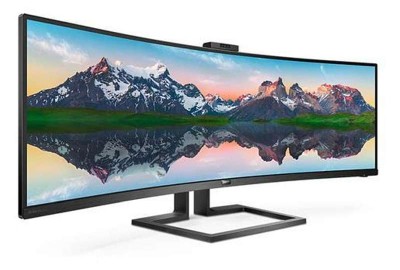 49" Philips 499P9H/00, VA Curved 5120x1440, 5 ms, höjdjusterbar, 2xHDMI/DP/USB-C 65W, USB-hubb, högtalare, webbkamera#2