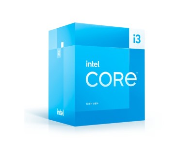 Intel Core i3-13100 4-Core 8-Thread (60W), 3,4/4,5 GHz, LGA1700, UHD Graphics 730, 12 MB cache, boxad med Laminar RM1 kylare