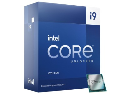 Intel Core i9-13900KF 24-Core 32-Thread (125W), 2,2/5,8 GHz, LGA1700, 32 MB cache, boxad utan kylare