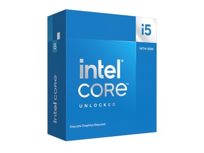Intel Core i5-14600KF 14-Core 20-Thread (125W), 3,5/5,3 GHz, LGA1700, 20 MB cache, 14th gen, boxad utan kylare