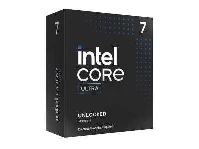 Intel Core Ultra 7 265KF 20-Core 20-Thread (250W), 3,9/5,5 GHz, LGA1851, 36 MB cache, boxad utan kylare