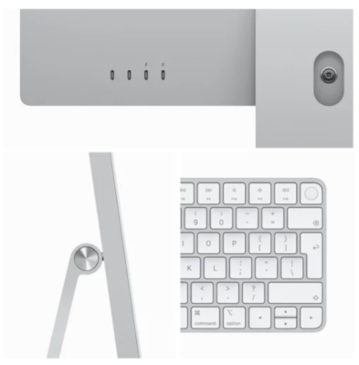 Apple iMac 24" med Retina 4.5K-skärm, Apple M3 8-Core CPU 10-Core GPU, 8 GB, 256 GB SSD - Silver#2