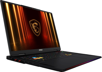 MSI Raider A18 HX, 18" UHD+ MiniLED matt 120Hz, AMD Ryzen 9 9955HX3D, 64 GB, 2 TB PCIe SSD, GeForce RTX5080, bakbelyst RGB-tangentbord, Win11