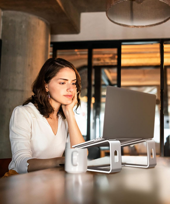 Laptopstativ i Aluminum, Ergonomiskt, Bättre Kylning m.m. passar 10" -15,6"#6