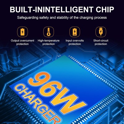 Universell nätadapter, 12–24 V, 96 W, med 34 Pluggar#2