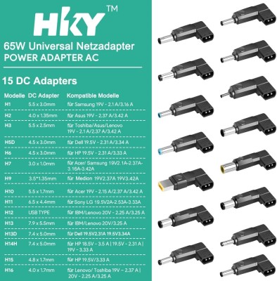 Universal Laptop Power Supply 65W EU 15in1 HKY#2