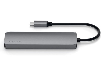 Satechi USB-C Multiport Pro Adapter 4K HDMI Multiportadapter med 60W USB-C PD, 4K HDMI, SD/Micro-SD, USB-A#3