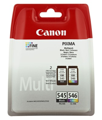 Canon PG-545/CL-546 svart+färg, Multipack (2 färgpatroner)