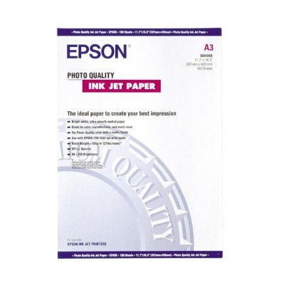 Epson Photo Quality Inkjet Paper A3, 104g/m2, 100 ark