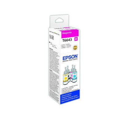 Epson EcoTank T6643, Magenta, flaska 70ml, 6500 sidor#1