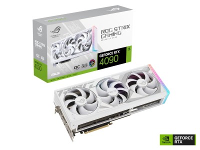 Asus GeForce RTX 4090 ROG STRIX White Edition OC 24 GB GDDR6X, 2xHDMI/3xDP, Aura Sync ARGB#1