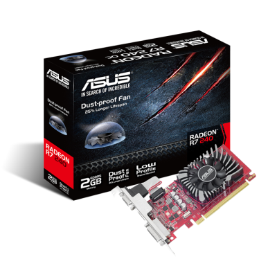 ASUS Radeon R7 240 2GB GDDR5 låg profil Oem