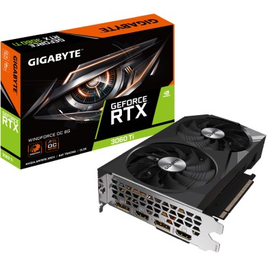 Gigabyte GeForce RTX 3060 Ti WINDFORCE OC (LHR) 8 GB GDDR6, 2xHDMI/2xDP