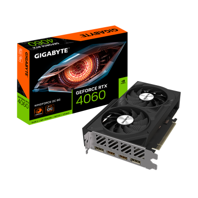 Gigabyte GeForce RTX 4060 WINDFORCE OC 8 GB GDDR6, 2xHDMI/2xDP#1