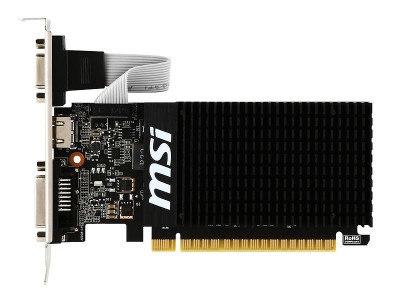MSI GeForce GT710 Silent 1 GB DDR3, VGA/DVI/HDMI, Low Profile, fläktlöst