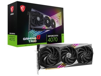 MSI GeForce RTX 4070 GAMING X TRIO 12 GB GDDR6X, HDMI/3xDP, RGB Mystic Light#1