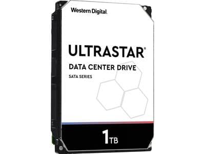 1 TB Western Digital Ultrastar, 7200 rpm, 128MB cache, SATA3, DataCenter Drive 24/7-drift