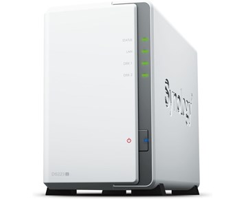 Synology DiskStation DS223J, 2-bay NAS, Quad Core 1,7 GHz CPU, 1 GB RAM