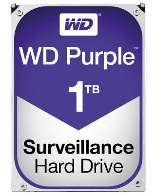 1 TB WD Purple, 5400 rpm, 64 MB cache SATA3, Surveillance