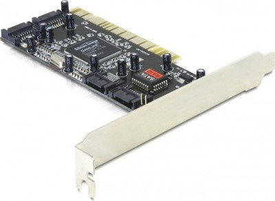 DeLOCK kontrollerkort 4xSATA, RAID 0,1,0+1, JBOD, PCI