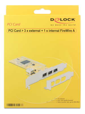 DeLOCK PCI 2.2, 3xFW 400 extern, 1xFW300 intern, LSI L-FW323-07 Chipset#2