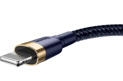 Baseus Kevlar USB-A till lightning 1.5A, 2m - Navy/Guld#2