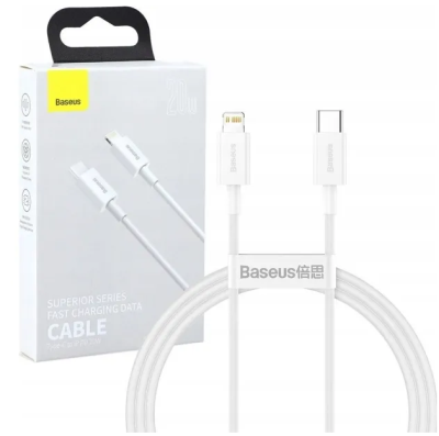 Baseus Superior Series USB-C - Lightning kabel 20W, 1m - Vit#2