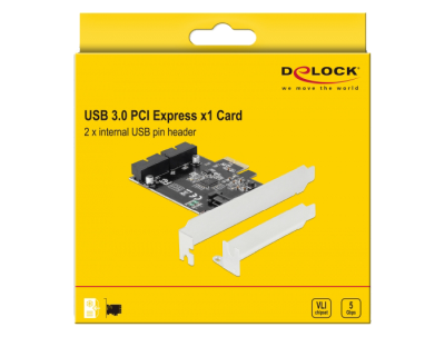 DeLock USB-adapter PCIe 2.0 x1 - 2st intern USB 3.0#2