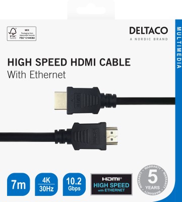 Hdmi Kabel High Speed m. Ethernet 7m - svart#3
