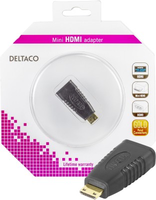 Mini HDMI - HDMI Adapter Deltaco