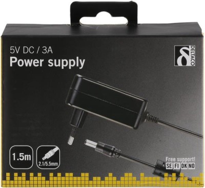 Nätadapter, 5VDC, 3A, 1,5m Deltaco#2