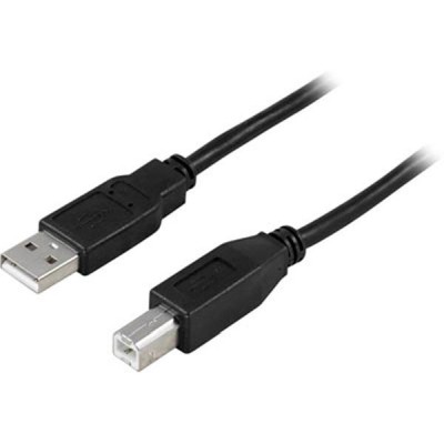 USB 2.0-kabel A ha till B ha, 3 meter, svart#1
