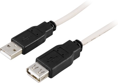 Förlängningskabel USB 2.0 Typ A ha till Typ A ho, 0,1 meter