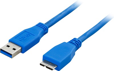 DELTACO USB 3.0 kabel, Typ A hane - Typ Micro B hane, 0,5m, blå#2