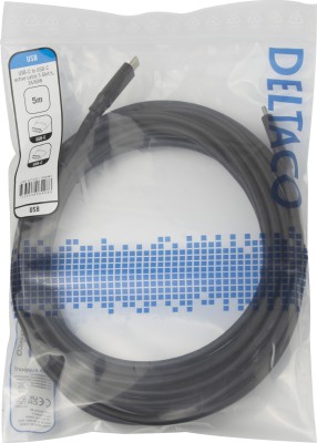 Deltaco USB-C C-C active cable, 5Gbps, 3A, 5m#3