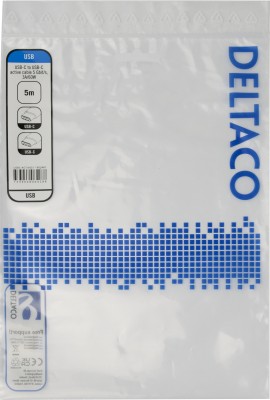 Deltaco USB-C C-C active cable, 5Gbps, 3A, 5m#4