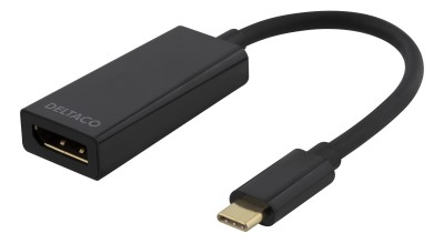 USB-C till DP Adapter USB-C 3.1 > DP Hona - Svart