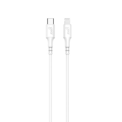 GEAR Laddkabel USB-C till Lightning 1m, MFI C94- Vit