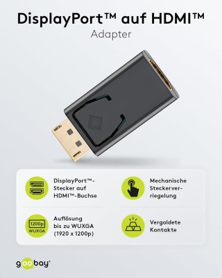 Goobay DisplayPort DP till HDMI adapter#2