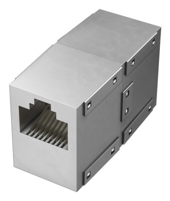 HAMA Adapter Nätverk CAT6 1 Gbit/s, Hona - Hona - Silver