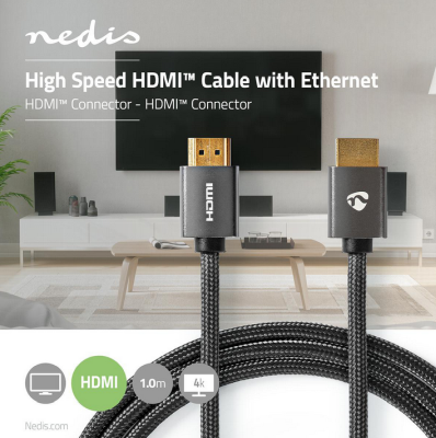 HDMI Kabel, 4K@60Hz ARC, 18 Gbps 5 m, Rund#2