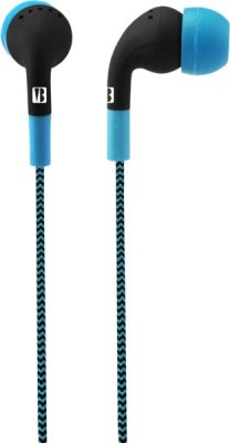Neon In-ear-hörlur m. knapp Blue#1