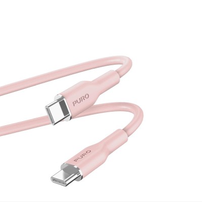 Puro Soft USB-C till USB-C Kabel 1.5 m - Rosa#2