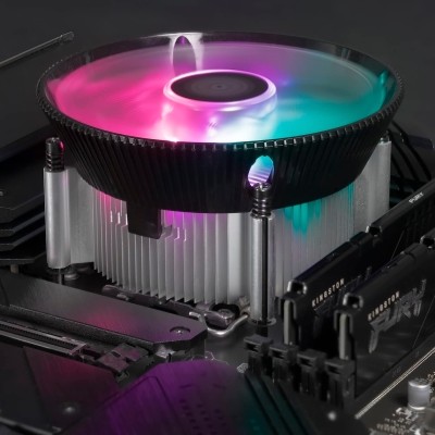 Cooler Master i70C CPU Luftkylare för Intel LGA 1700 Sockel - 70mm Lågprofil, Aluminium och Koppar Kylfläns, Tyst PWM Fläkt 120mm (37.08 CFM, 1.33 mmH2O, 28 dBA, 650-1800 RPM) - ARGB Kompatibel#3