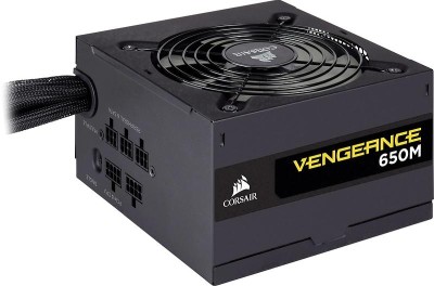 Corsair Vengeance 650M 650W, ATX v2.4, 120 mm fläkt, 80PLUS Silver, semipassivt, löstagbara kablar#6
