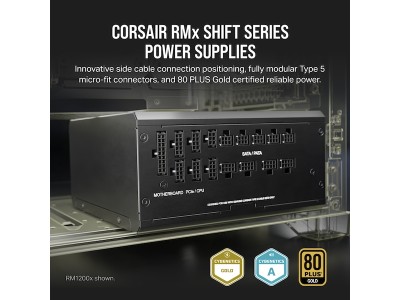 Corsair RM750x 750W, ATX, 140 mm fläkt, 80PLUS Gold, löstagbara kablar#5